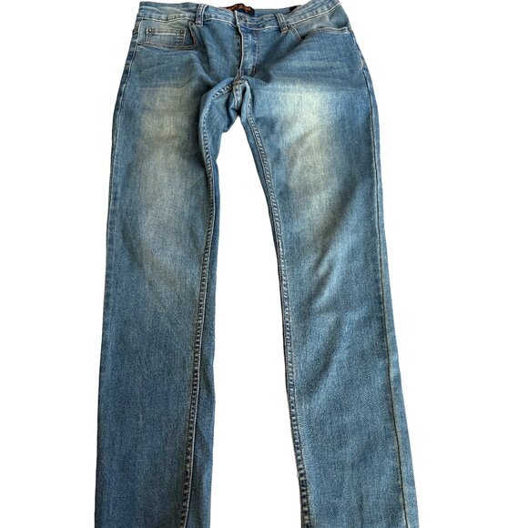 Ring of Fire Men's 32x30 Skinny Medium Wash Blue Jeans - Picture 1 of 6